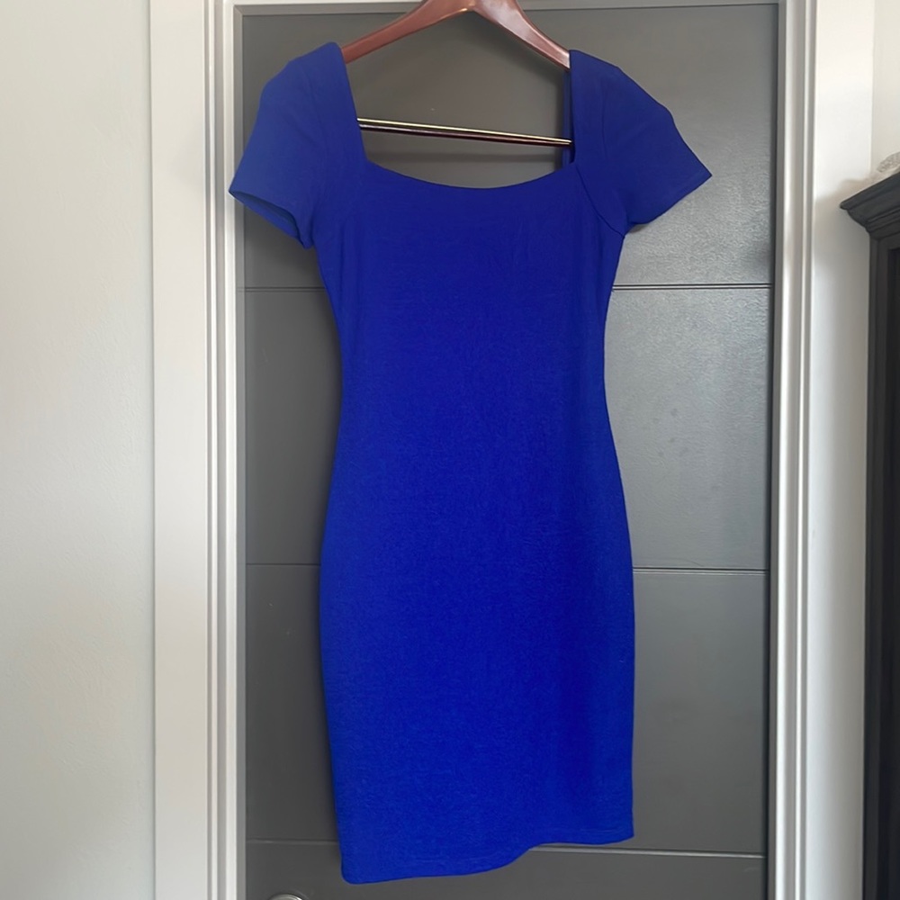 Structured Blue Dress